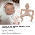 Miniatyrbild 7 av 8: 20 Tums Omålad Simulerad Reborn-docka Kit Oavslutad DIY Bebisdocka Formdelar Set