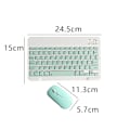 Pikkukuva 2 / 5: Latautuva Bluetooth-näppäimistö ja hiiri -kombo, erittäin ohut kannettava kompakti langaton hiiri ja näppäimistösetti Androidille, Windowsille, tabletille, puhelimelle, iPadille, iOS:lle