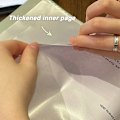 Miniatyrbilde 5 av 6: A4-mappe med fargegradienter for studenter, oppbevaringsbok for prøvesvar, stor volumdatamappe