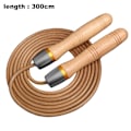 Miniatyrbillede 2 af 5: Justerbar Springtov, Tangle-Free Træhåndtag, Læder Speed Skipping Ropes Træning til Fitness