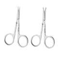 Miniatyrbillede 1 af 5: 2 stk Små Saks, Komfortable Greb, Ansigtshårplejesæt, Øjenbryn, Næsehår Trimming Kit