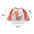 Miniatyrbild 2 av 5: 3-pack Baby Long Sleeve Vattentät Babysallad Full Coverage Förkläde Smock med Fickor 9-36 Månader