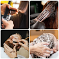 Miniatyrbillede 5 af 5: 3 stk. Professionel Barber Kappe til Voksne, Frisørsalon Kappe til Styling Farvning af Hår