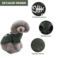 Miniatyrbilde 3 av 7: Hundekåpe for små og mellomstore hunder eller katter, Petjakke for valper, Hundekåpe for kaldt vær Veste for vinter (Grønn)