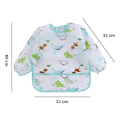 Miniatyrbillede 5 af 8: 2 stk. Langærmede Sutteforklæder | Baby Vandtætte Sutteforklæder med Lomme | Toddler Sutteforklæde med Ærmer og Krumbesamler | Plet- og Lugtresistent