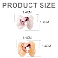 Miniatyrbild 2 av 6: 12 st Nagelprydnader Transparent Färg Rosett Nageltillbehör Resinformad Borr Nageldekorationer