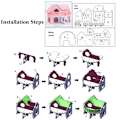 Miniatyrbillede 4 af 8: Hamster Hideout, Saml Hamster Hut Villa, Bur Dekoration Tilbehør, Legetøj Til Hamster Hamster Soveværelse