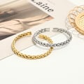 Miniatyrbillede 4 af 5: Armbånd med manchet, kædearmbånd til kvinder Unikt vævet hvede Fødselsdagsgaver