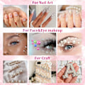 Miniatyrbild 7 av 7: Aurora Diamond Flat Bottom Halvcirkelformad Rhinestone Set, Lämplig för Hemma-DIY-Naglar och Ansiktshantverk samt Salongs Användning