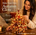 DIY Beaded Christmas Tree Kit, Christmas Tree Bead Set, Handmade Christmas Decoration Kit Autumn Glow