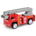 Miniatyrbilde 1 av 4: 4 stk Boks 1/60 Høy Simulering Trekk Tilbake Legering Bilmodell Barn Leke Samling (Type B Brannbil)