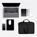Miniatyrbild 6 av 6: Skyddande axelväska för bärbar dator, fodral för MacBook Pro 16 tum och 15 tum - 15,6 tum bärbar dator