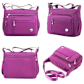 Miniatyrbild 5 av 6: Crossbody-väskor för kvinnor Trendig axelremsväska Crossbody-väska för kvinnor Vattentät Lätt Casual Axelhandväska Plånbok Ryggsäck