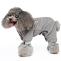 Miniatyrbillede 3 af 6: Hundeklæder Efterår og vinter ternet nederdel fire ben fleece kæledyr fire ben høj krave sweater