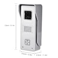 Miniatyrbild 3 av 4: 7 Tums Hem Säkerhet Video Intercom Dörrklocka Visuell Dörrklocka Interfon System 100-240V US