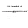 Miniatyrbillede 3 af 8: MGN15 Lineær Guide Kerne Industrielt Automatisering Udstyr Lineær Bevægelse Glidebaner 450mm