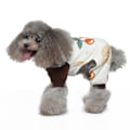 Miniatyrbillede 5 af 7: Hundepyjamas til små hunde Bløde hvalpe Onesie Kat Jumpsuit Komfortable kæledyrs tøj (Kaffe)