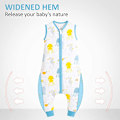 Miniatyrbillede 6 af 8: Sommertynde baby-onesies, bomuldsbaby-anti-spark-tæppe, børnevest-sovepose med fødder