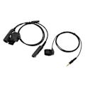 Miniatyrbild 8 av 8: U94 PTT-adapterkabel för Walkie Talkie-headset med Key Line-passform för UV XR UV 9R