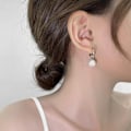 Miniatyrbillede 4 af 6: Perleøreringe til kvinder | 925 Sterling Sølvøreringe til kvinder
