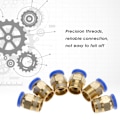 Miniatyrbillede 1 af 2: 8mm Luftledning Pneumatisk Push-In Fittings Hantråd Lige Hurtigkobling (PC8-3 6stk)