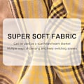 Miniatyrbillede 6 af 7: Dametøj Vinter Varmt Sjal Plaid Tassel Blødt Sjal Mode Chunky Tæppe Sjal Wrap Shawl, 67cm*178cm