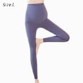 Miniatyrbilde 2 av 6: Treningstights for gravide med overmagen, yogabelte for gravide, lomme, myke sportsbukser