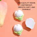 Miniatyrbilde 3 av 5: 60 stk Harpiks Blomster Flatback Knapper for DIY Hårklipp Hodebånd Scrapbooking Pynt
