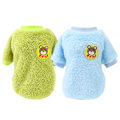 Miniatyrbillede 1 af 7: 2 stk. Hunde-Sweatre til Små Hunde, Fleece Tøj, Vintervarme Hvalpe-Sweatre, Kæledyrs Kattetøj (Lyseblå + Avocado Grøn)
