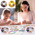 Miniatyrbillede 5 af 5: 3800 stk. Glasfrøperler, 3mm Armbåndsperler Sæt, Assorterede Glasperler med Plastik Opbevaringsboks