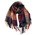Miniatyrbillede 1 af 7: Dametøj Lang Plaid Tæppe Chunky Oversized Vinter/Efterår Varmt Sjal Stor Tartan Sjal Wrap Shawl