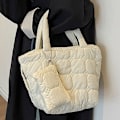 Pikkukuva 6 / 7: Suuri Puffer-kassitoimilaukku naisille, Vuorattu Puffer-laukku, Puffy-laukku Olkalaukku Kassitoimilaukku Vuorattu Puffy-käsilaukku Lompakko