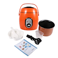 Miniatyrbilde 2 av 2: 220V 1,2L Multifunksjonell Elektrisk Riskomfyr Hjemmeapparat Egnet for Studenter (Oransje)