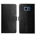 Telefoncover til Samsung Galaxy S7 Edge Y-sømme Horisontalt Flip Læder, Sort