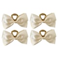Miniatyrbillede 1 af 5: 4 stk. elegante satinbue hårklips - Premium hårklips