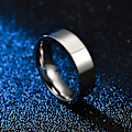 Miniatyrbillede 4 af 5: 6 mm Titanring i Rustfrit Stål Smykker Frostmat Mænds Ring Bryllupsbånd Komfortpasform Størrelse 7-10