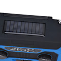 Miniatyrbilde 5 av 8: Håndsveiv Nød Væradio AM/FM Bytte Batteriindikator Lommelykt Solcelle Power Bank for Utendørs Camping Blå EU-Versjon