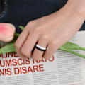 Miniatyrbillede 5 af 7: 10 Pakker Silikon Bryllupsringe til Kvinder Tynde Flettede Gummi Bryllupsringe Stabelbare Ringe Hypoallergen Silikon