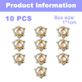 Miniatyrbillede 3 af 6: 15 Zirkon Manicure Bor Alloy Kærlighed Hjerte Hvid, rosafarvet, orange, søblå diamant neglepynt