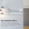 Miniatyrbillede 8 af 8: Badeværelseshylde Elegant og Praktisk Væghængt Opbevaringsskab med Monteringstilbehør til Badeværelse Køkken Soveværelse
