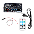 Miniatyrbild 2 av 8: Digital Stereo Förstärkarkort Inbyggd för Bluetooth 12V/24V för Högtalare EU-kontakt 220V