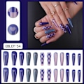 Miniatyrbillede 2 af 5: Aftagelige falske negleplader i model, lange negle, Ballet Nail tip, Negleplader (24 stk)