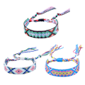 Miniatyrbillede 1 af 5: 3 stk. Justerbare Armbånd til Kvinder Piger Vævede Venskabsarmbånd, Armbånd Vævet Kvaster Bangles