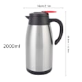 Miniatyrbillede 1 af 2: 2000ml Termisk Isoleret Vakuum Kaffekande Mælkekande i Rustfrit Stål (#2)