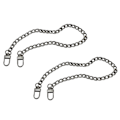 Miniatyrbilde 1 av 5: 2 stk 40 cm DIY Kjedehåndtak Veske Kjeder Tilbehør Lommebok Clutch Håndtak Håndleddsstropper Erstatningsstropper, med Metallspenner