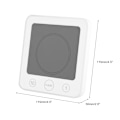 Miniatyrbillede 3 af 6: Vandafvisende Badeværelses Timer Vægur Digital LCD Termometer Hygrometer Sugeskål Hvid