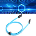 Miniatyrbild 1 av 8: 10 st Serial ATA-kabel Hårddisk Datakabel Serial ATA3.0 Adapter för SSD CD-enhet CD-brännare Blå
