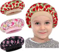 Siden Satin Bonnet - 3-pack Satin Hårmössa för Barn - Perfekt