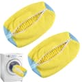 Reusable Shoe Laundry Bag for Washing Machine, Chenille Microfiber Shoe Cleaning Mesh Bag for Home Laundry, Yellow 1 pc 1pc