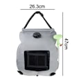 Miniatyrbilde 2 av 5: Solcelled dusjpose for utendørs, badepose for camping, vanntank for dusj, bærbar dusjpose, 20L badevannspose - for strand, svømming, reiser, fotturer
